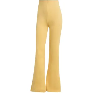 adidas Women's Soft LUX Flared Pants, Semi Ice Tangerine, S