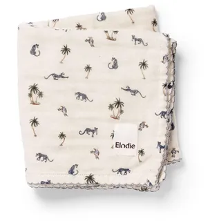 Elodie Details Musselin Decke Baby Pucktuch Bambus Baumwolle Oeko-Tex 80x80cm weich atmungsaktiv Neugeborene Wickeltuch Babydecke Stilldecke Swaddle Unisex Mädchen Jungen, Garden Leo's Resort