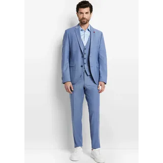 Anzug CINQUE "CIMONOPOLI", Herren, Gr. 102, S-Gr, blau, Web, Obermaterial: 53% Polyester, 43% Schurwolle, 4% Elasthan, unifarben, schmal, Anzüge Anzug, mit Powerstretch