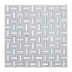 Mosaik Marmor & Aluminium Greek White 30 cm x 30 cm