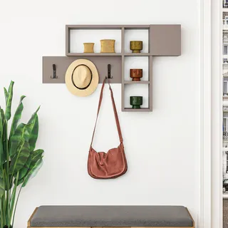 Livetastic Wandgarderobe Livetastic 99,5 x 61 x 15 cm Eiche