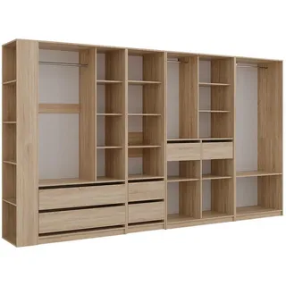 Vicco Kleiderschrank Elmo 50 x 200 x 20 cm Braun