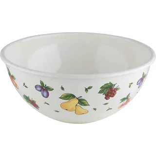 RIESS Schüssel Emaille 22cm Fruit Garden - Weiß