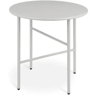 bomoe Finn Beistelltisch ø 44x46cm Hellgrau Metall