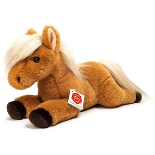 Teddy-Hermann Bauernhof Pferd liegend 34 cm Braun