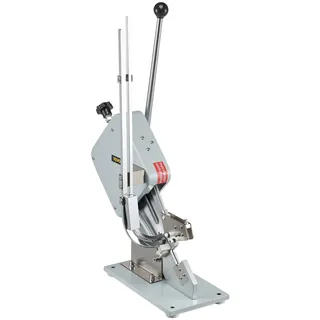 Vevor Happybuy Hochwertige manuelle u-förmige Wurst-Klipper-Schneidemaschine mit einer Schachtel Clips (5000 Stk.), robuste Brot Schneidemaschine aus A304-Feinstahl, klappbarer Allesschneider, 37x19x57 cm