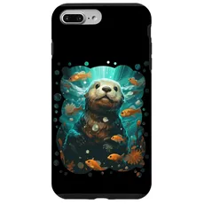 Hülle für iPhone 7 Plus/8 Plus Niedliche Seeotter Tier Natur Liebhaber Grafik