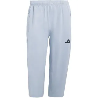 adidas Men's Workout Essentials Flex Woven 3/4 Pant, Halo Silver, L