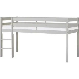Hoppekids Hochbett ECO COMFORT 101 x 114 x 206 cm Kiefer massiv grau