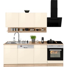 Bild Küche »KS-Virginia«, Breite 220 cm, wahlweise mit oder ohne E-Geräte, beige