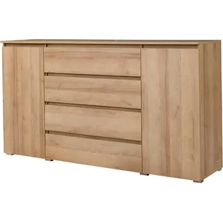 Große klassische Kommode mit traditionellen Türen zum Öffnen, Kommode, Wohnzimmer, Schlafzimmer, Kinderzimmer, Jugendzimmer (Riviera) M6 - Bronze