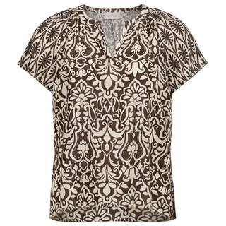 Cartoon Blusenshirt Braun 38