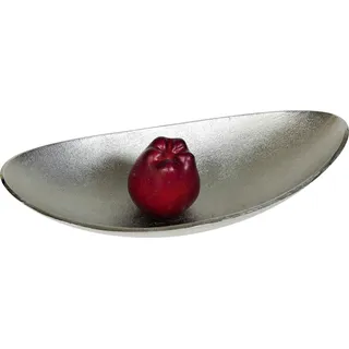 Home affaire Dekoschale »Julia«, aus Aluminium, oval, silberfarben