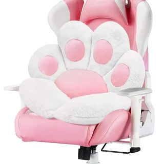 MOONBEEKI Katzenpfoten-Kissen, bequem, Kawaii-Stuhl, Plüschkissen, Form Lazy Kissen für Gamer Stuhl, 71,1 x 61 cm, gemütlicher Boden, niedlicher Sitz, Kawaii für Mädchen, Arbeiter, Geschenk,