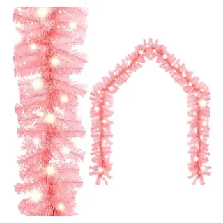 vidaXL Weihnachtsgirlande mit LED 5 m Rosa