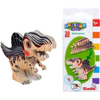 Simba 3D Modell Spinosaurus, Dinosaurier zum Zusammenstecken, braun/grau
