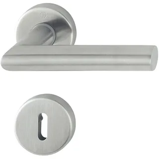 HOPPE 3286411 Drückergarnitur Amsterdam - BB (Buntbart), Edelstahl matt