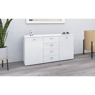 borchardt Möbel Sideboard »Scala, Breite 139 cm,«, höhenverstellbare Einlegeböden, kleine Griffe