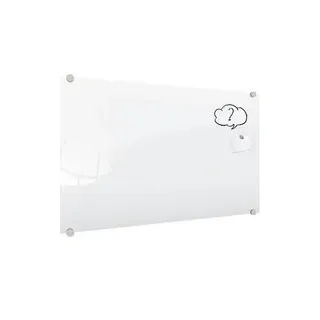 ALLboards Glas-Magnettafel Premium 150,0 x 100,0 cm perlweiß