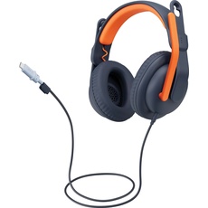 Logitech Zone Learn - CLASSIC BLUE - WW-9006 (Kabelgebunden), Office Headset, Orange, Schwarz