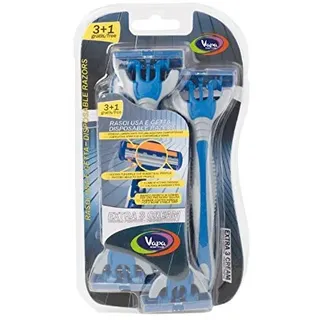 VAP CARE Einwegrasierer 3 + 1 GRATIS Rasierklingen aus Stahl Extra 3 Creme