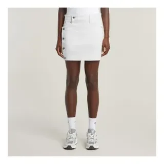 G-Star für Damen. D26012-C106-G377 Minirock Durchgeknöpft weiß (29), Lässig, Bio-Baumwolle, Nachhaltig