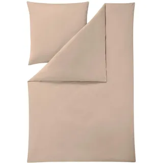 Estella Bettwäsche , Braun , Textil , Uni , 135x200 cm , Textiles Vertrauen - Oeko-Tex® , Heimtextilien, Bettwäsche & Leintücher, Bettwäsche, Jersey-Bettwäsche
