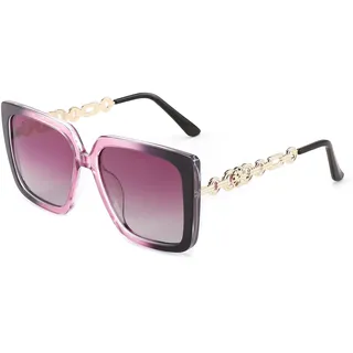 FEISEDY Sonnenbrille Damen Polarisiert Groß Quadratische Brille B0003