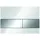 TECEsquare WC-Betätigungsplatte Glas für Zweimengentechnik, 9240802, Farbe: Glas weiß, Tasten chrom glänzend