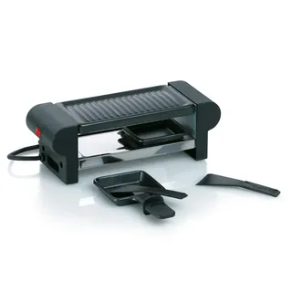 Kela 66490 Raclette Grill 2 Personen, schwarz,