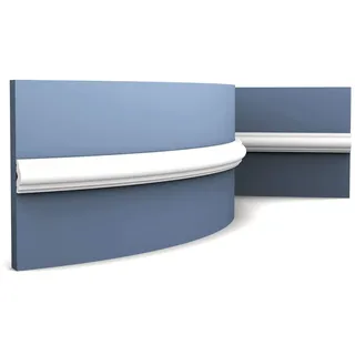 Orac Decor PX103F AXXENT flexible Wandleiste Zierleiste Friesleiste weiß | 2 m