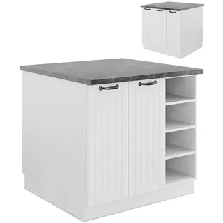 Vicco Kochinsel Fame-Line 90 x 82 x 82 cm Weiß