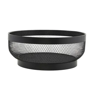 JUSTINUS Obstkorb LifeStyle ¦ schwarz ¦ Metall ¦ Maße (cm): H: 12 Ø: 30.0