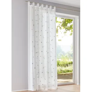 Gardine HEINE HOME Gr. 3, weiß, bunt, B:140cm H:225cm, Polyester, Gardinen, Gardine