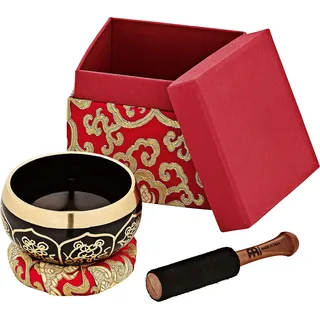 Sonic Energy Klangschale Ornamental Series – 400 g – Für Meditation & Klangheilung – Inkl. Schlägel, Kissen & Geschenkbox rot (SB-OR-400-R)