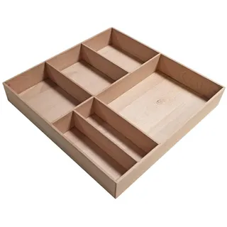 Fackelmann Aufbewahrungskiste 38 x 4,5 x 37 cm 1-tlg. braun