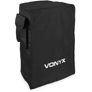 Vonyx SC15 Schutzhülle für Lautsprecher, 30 x 42,5 x 64 cm, PA Speaker Schutzcase mit Seitenfach, Aussparrung klappbar für Trolleygriff, perfekt für 15" Speaker von Vonyx VSA, AP, SPJ, Schwarz