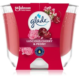 GLADE Luscious Cherry & Peony Duftkerze 204 g