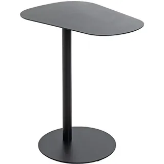 Haku-Möbel HAKU Beistelltisch schwarz Metall organisch rund, 38x60x53 cm