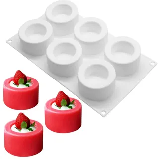 Puddingförmchen 9 Hohlraum-Kuchen-Form Silikon Backform, Pudding Parfait Eissform Förmchen Wiederverwendbar Muffinformen Kleine Törtchenform für Käsekuchen, Quiche, Muffins und andere leckere