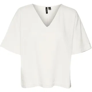 Vero Moda Women's VMNATALI SS TOP NOOS Bluse, Snow White, S