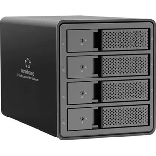Renkforce RF-6647598 8.9 cm (3.5 Zoll) Festplattengehäuse 4 Bay 3.5 Zoll USB-A (USB 3.0)