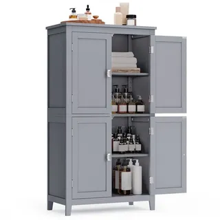 VASAGLE Küchenschrank mit 4 Türen und verstellbaren Ablagen