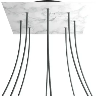 Creative Cables Krovnq408f105 Xxl Rose-one Square Carrara Marmor Rosen-set - Multicolor - 400 mm