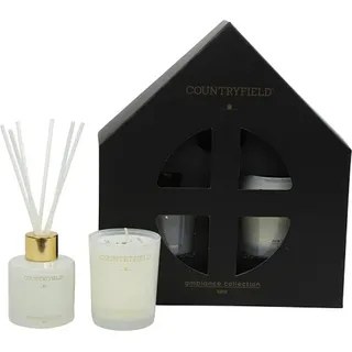 Countryfield Spa Geschenkset Duftkerze und Duftstäbchen weiß - Weiß