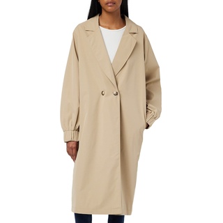 NOISY MAY Damen NMSOFFY LS Trenchcoat NOOS Mantel, Nomad/Detail:DTM Lining, XS