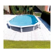 KWAD Stahlwand-Pool »Supreme Set«, 7,3x3,7x1,32 m - grau