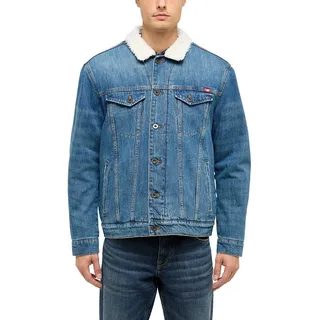 Mustang Outdoorjacke »Herren Style Dallas Shearling Jacket«, blau