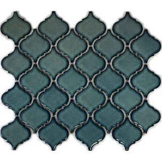 Keramikmosaik blau gesprenkelt Fliesenspiegel Wand Bad WC 13-0408 10Mosaikmatten