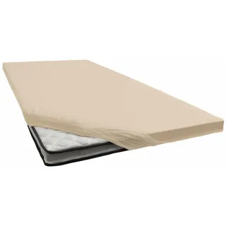 Topper-Spannbetttuch 5001 Jersey 140 x 200 - 160 x 220 cm sand